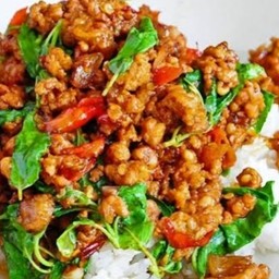 ข้าวกระเพราหมูสับ