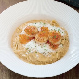 สปาเก็ตตี้โฮตาเตะมิโสะบัตเตอร์