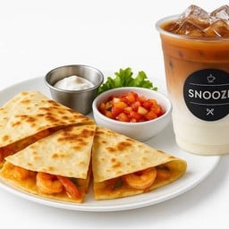 [เซตสุดฮิต] เคซาดิญ่ากุ้ง + อเมริกาโน่เย็น