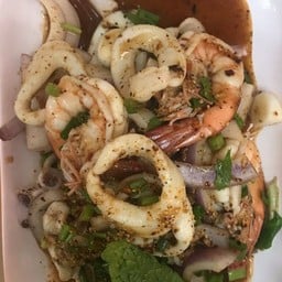 ลาบกุ้ง+ปลาหมึก