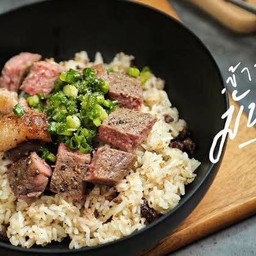 (อร่อยซ่ากับโค้ก) ข้าวผัดมันเนื้อ