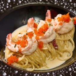 สไปซีี่ครีมกุ้งโรยไข่กุ้ง