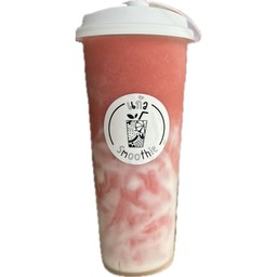 สตอเบอรี่สมูทตี้นมสด