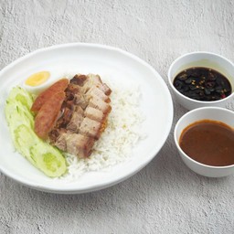 ข้าวหมูกรอบ