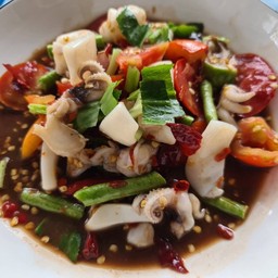 ตำเหลาหมึกปลาร้า