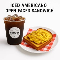 [เซตสุดฮิต] อเมริกาโนเย็น + แซนวิชหน้าเปิด