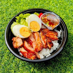 ข้าวหน้าไก่คลุกฝุ่น