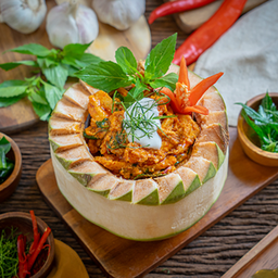 90. หมกไก่มะพร้าวอ่อน