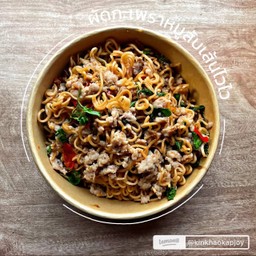 ผัดกระเพราหมูสับไวไว