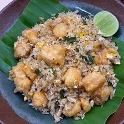 ข้าวผัดแจ่วบักม่อน (แซลมอน)