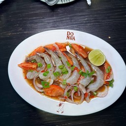 ยำกุ้ง สุก/สด (ปลาร้า/ไม่ร้า)