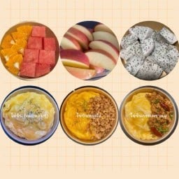 ไข่ข้นกระเพราแซ่บ&ผลไม้พร้อมทาน by Am Are By Am Are