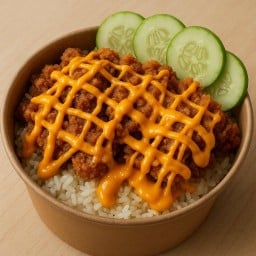 ข้าวไก่ทอดเครซี่ชีส