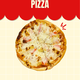 พิซซ่ากุ้งค็อกเทล ปูอัด แป้งหนานุ่ม 6 นิ้ว