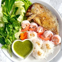 เมี่ยงปลาทู+กุ้ง