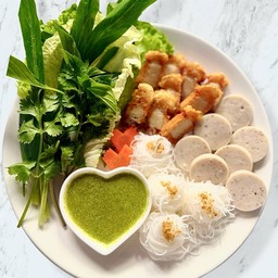 เมี่ยงหมูกรอบ+หมูยอ