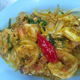 กุ้งผัดผงกระหรี