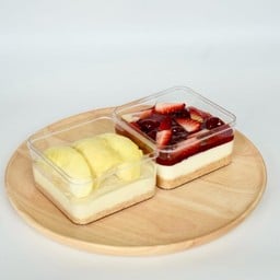โปรคู่ ! ชีสเค้กทุเรียน+สตอเบอรี่ชีสพาย