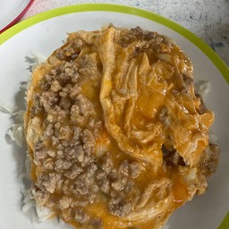 ข้าวไข่ข้นหมูสับ