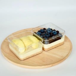 โปรคู่ ! ชีสเค้กทุเรียน+บลูเบอรี่ชีสพาย