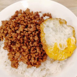 หมูสับกระเทียมน้ำมันหอย