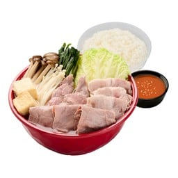 สุกี้นาเบะ ชุดรวมเนื้อ พร้อมข้าวญี่ปุ่น - คุโรซุป