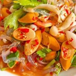 ยำเส้นแก้วหมูยอ