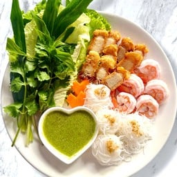 เมี่ยงหมูกรอบ+กุ้ง