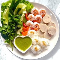 เมี่ยงกุ้ง+หมูยอ