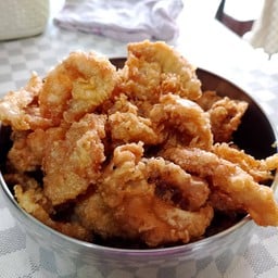 เนื้อไก่+หนังไก่ทอด