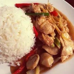 Rice With Stir Fried Ginger