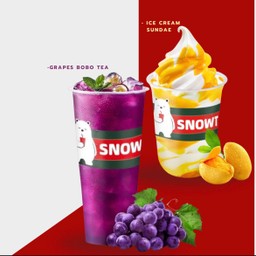ชาองุ่นโบโบ้ grape bobo+ซันเดย์มะม่วง Mango Sundea