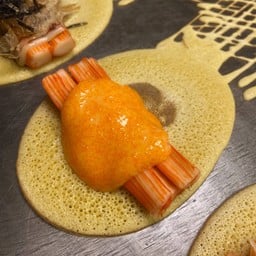 ปูอัดซอสไข่กุ้ง ⭐⭐⭐
