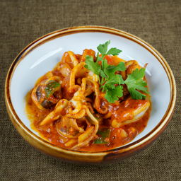 ปลาหมึกผัดไข่เค็ม (กับข้าว)