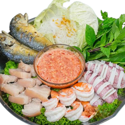 เมี่ยง กุ้ง สามชั้น หมึก ปลาทู