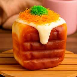 ัปังปิ้งไส้นมสด+ฝอยทองสองสี