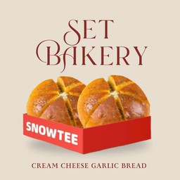 2ขนมปังกระเทียมครีมชีสCreamCheeseGarlic Bread
