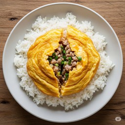 ข้าวไข่เจียวหมูสับ