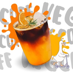 อเมริกาโน่ ส้ม (ส้ำส้มแท้ 100% )