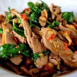 ข้าวราดกระเพราเป็ด