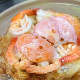 ข้าวกุ้งล้อมดาว(ไข่ดาว)