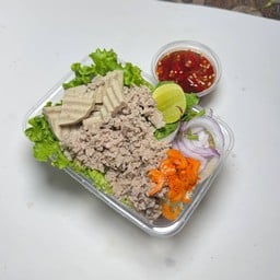 ยำหมูยอ+หมูสับ