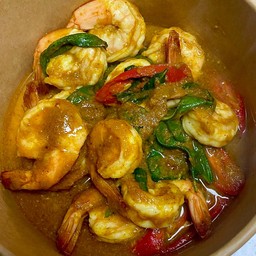 กับข้าวผัดพริกแกงใต้กุ้ง