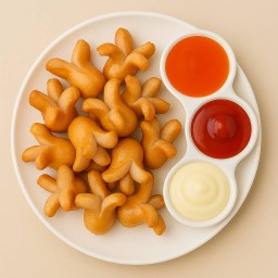 ไส้กรอกไก่หนังกรอบทอด