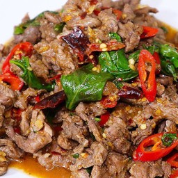 เนื้อผัดโหราพริกแห้ง(กข)