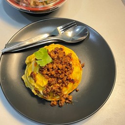 หมูสับผัดซอสพริกเผา