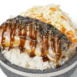 ข้าวหน้าปลาซะบะย่างซอสเทอริยากิ
