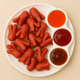 ไส้กรอกแดงทอด