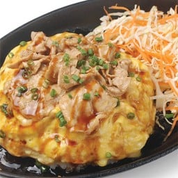 ข้าวไข่ข้นหมูผัดซีอิ๊วญี่ปุ่น