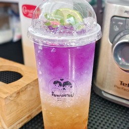 อัญชันน้ำผึ้งมะนาวโซดา